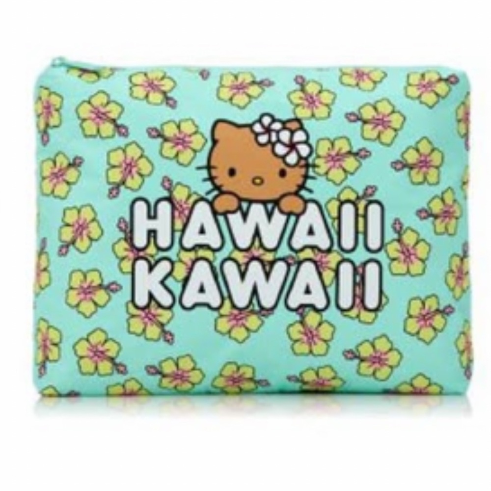 ALOHA Collection x DFS x Hello Kitty COMPLETE Tan Kitty Hibiscus Splash - Picture 5 of 16